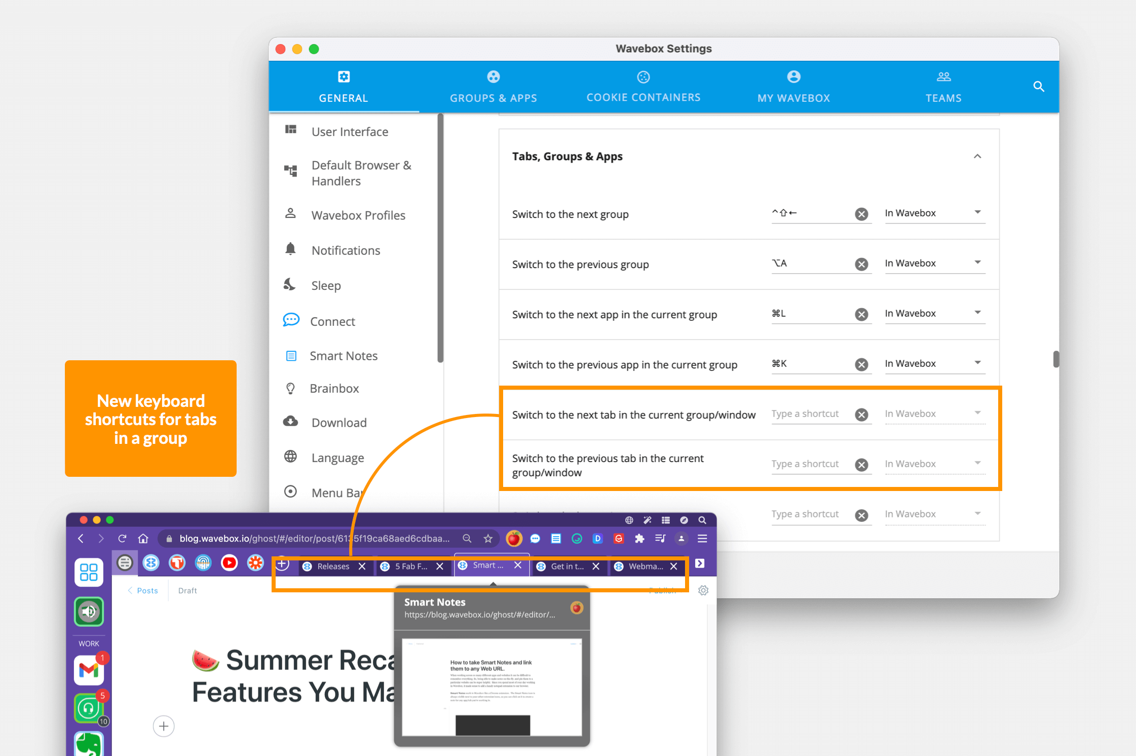 Keyboard shortcuts for your browser tabs