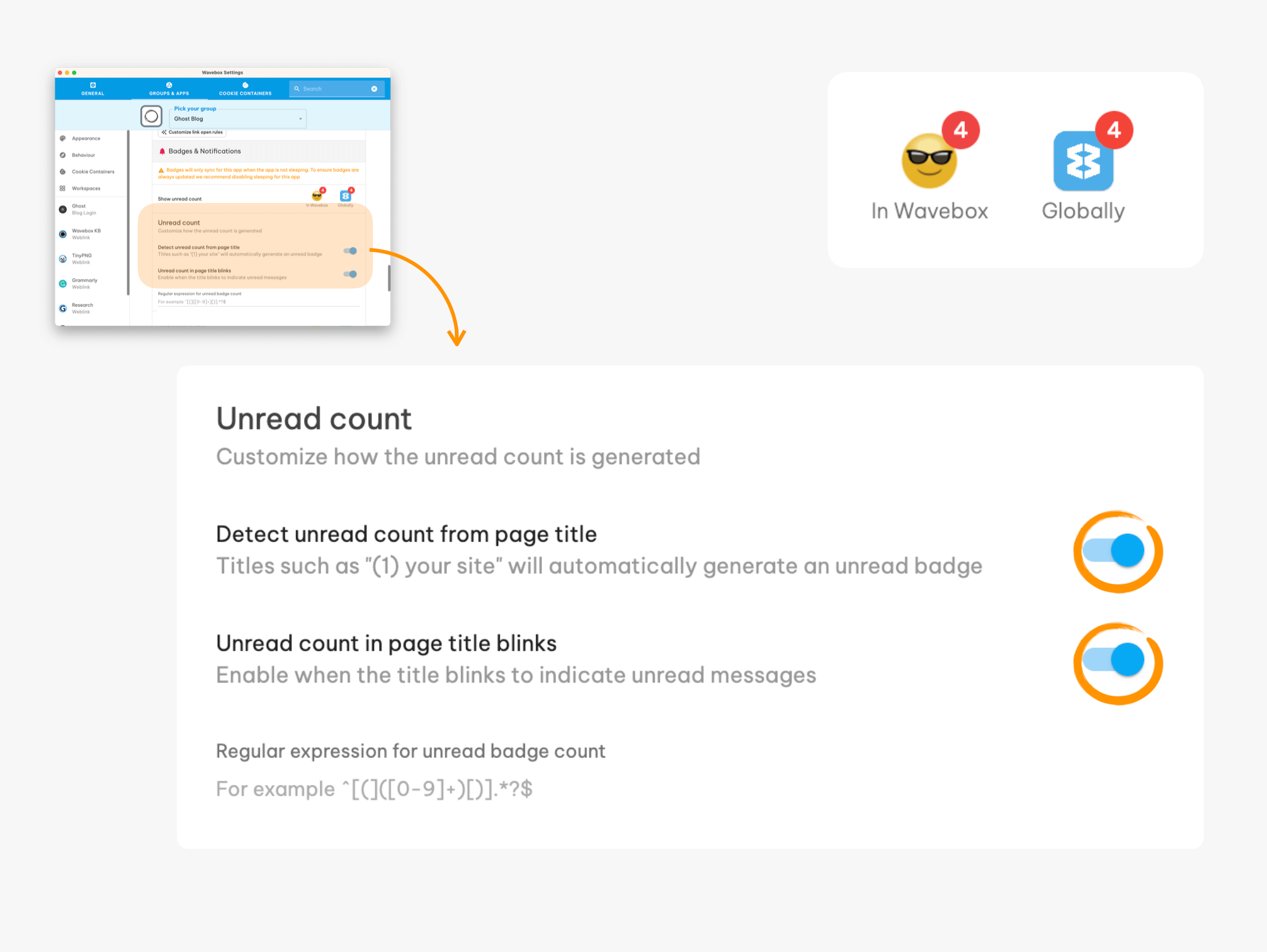 mailbird unread count