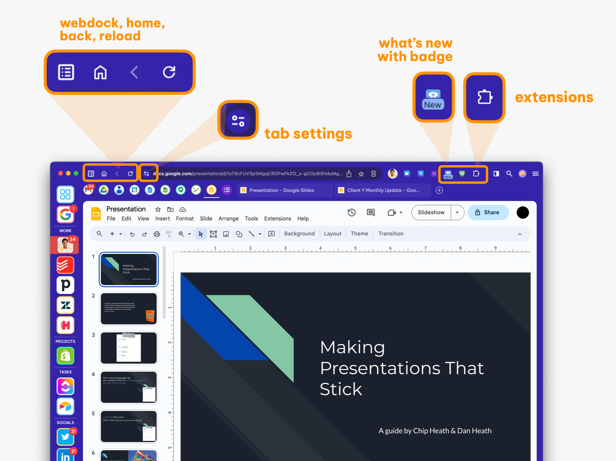 New! Side Panel for Extension APIs and an Icon Refresh.