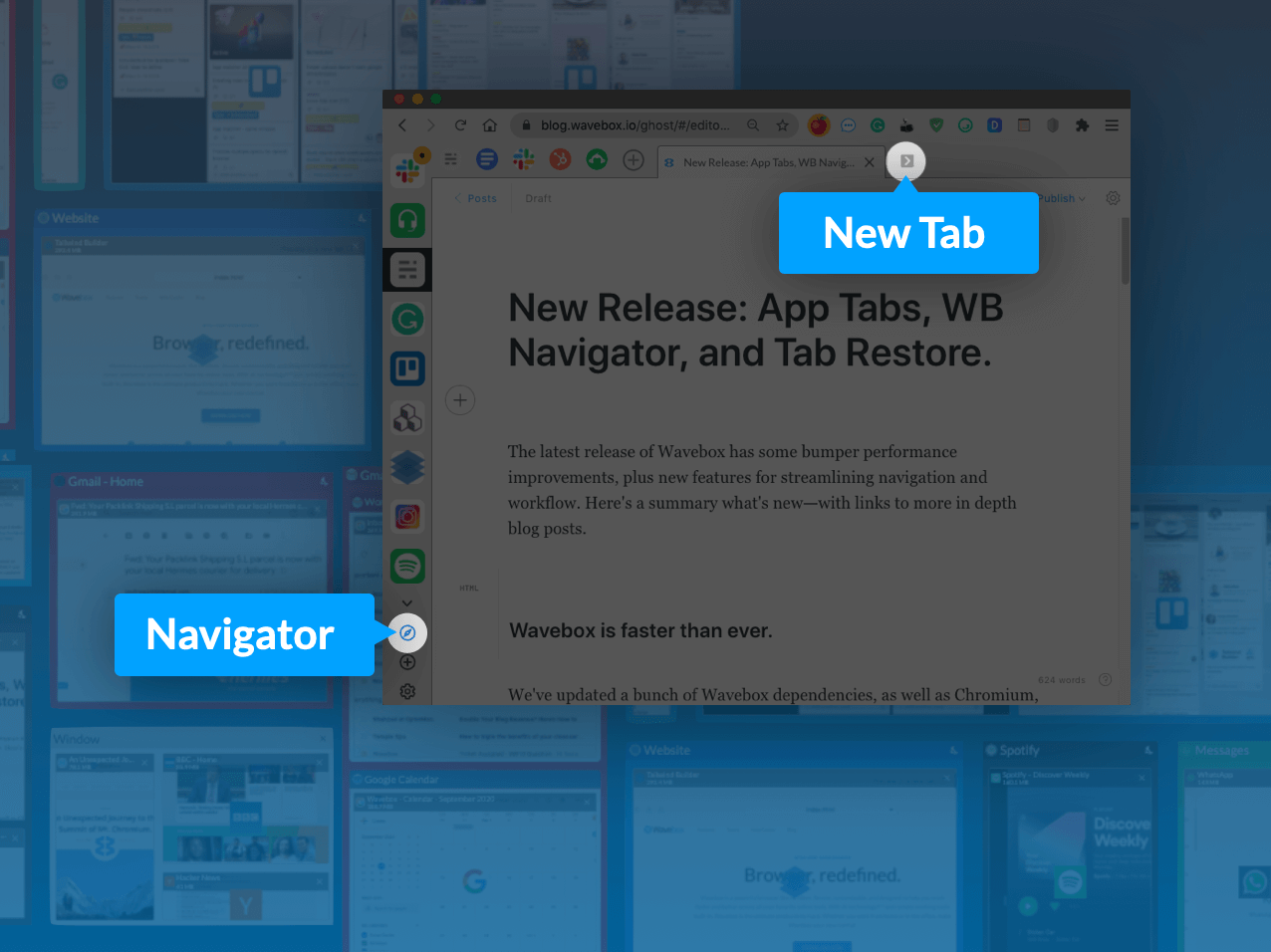 New Release: App Tabs, Navigator, and Restore.