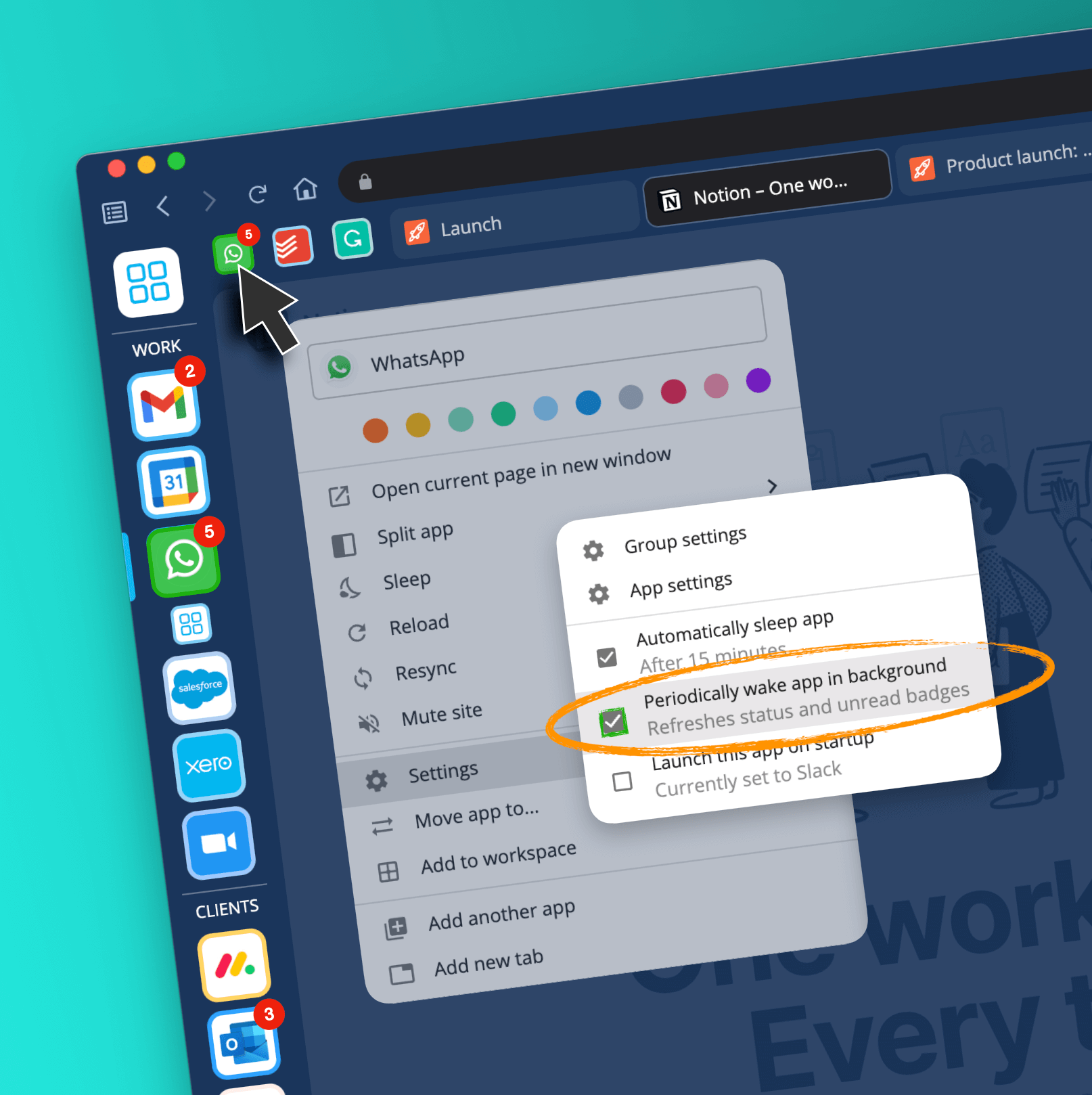 Refresh Unread Badges with new Auto-Wake Feature.