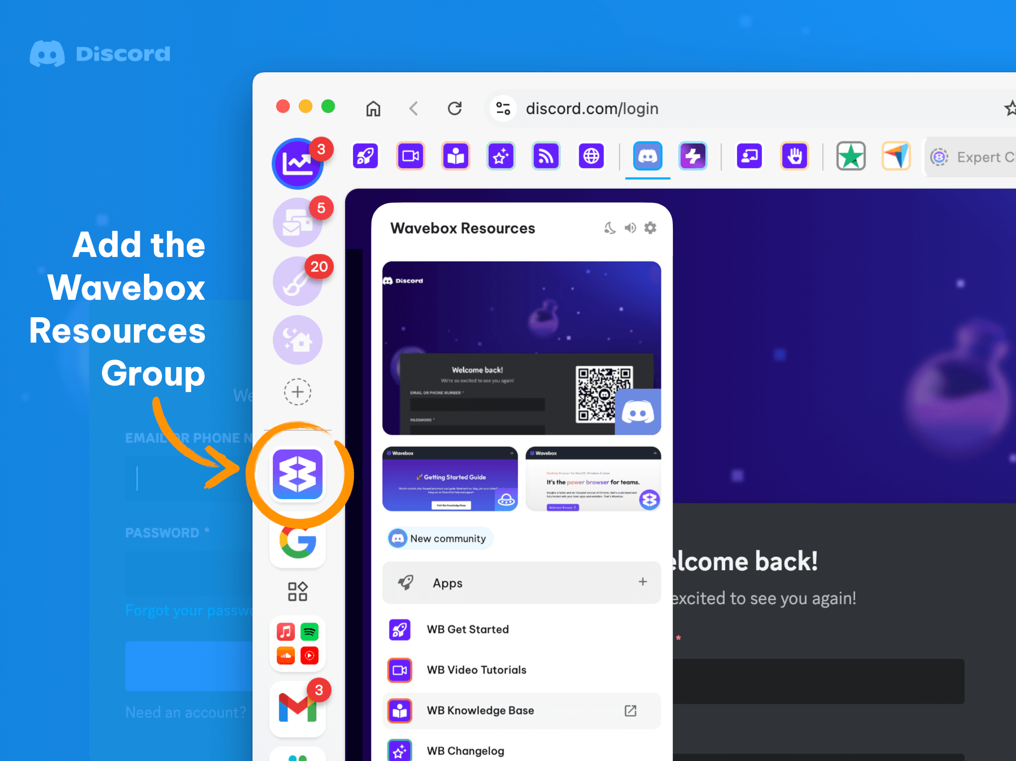 🪄 Instantly add all Wavebox resources to your webdock.