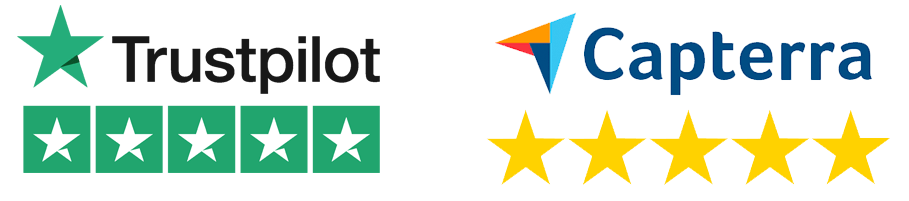 Wavebox gets 5 stars on Capterra and Trustpilot