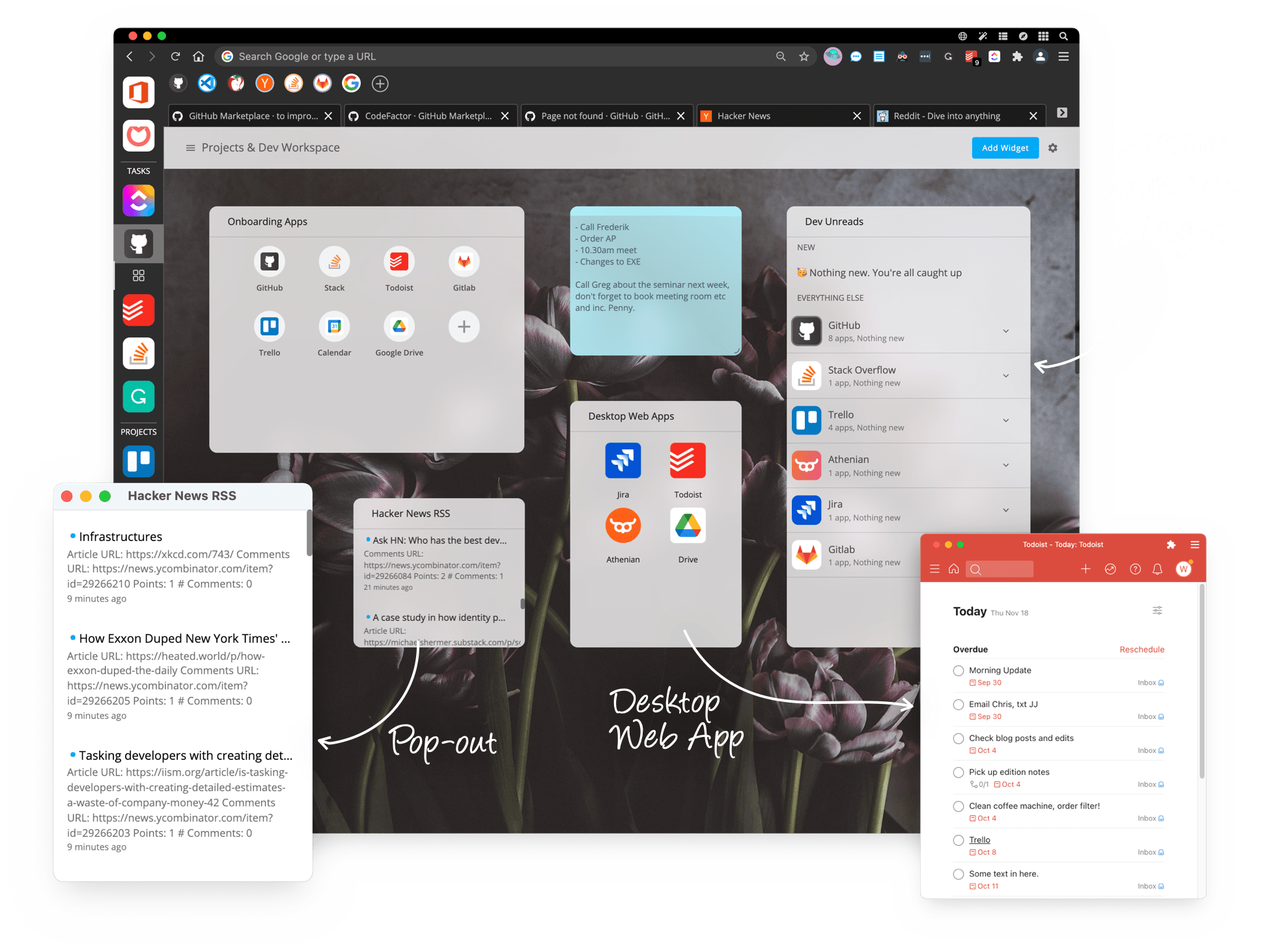 Build the ultimate workspace using widgets