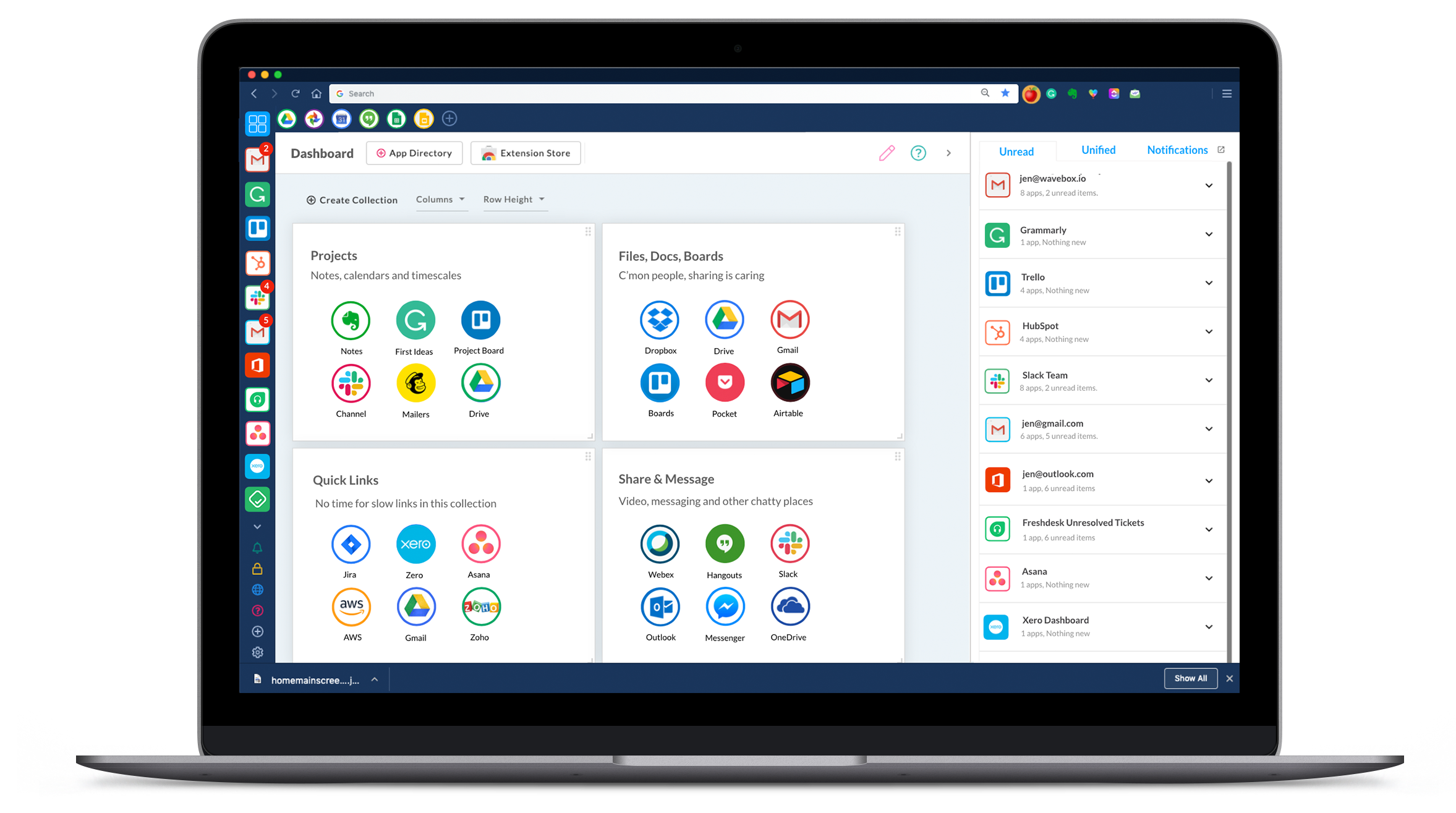 A distraction-free browser for fast and focused working across all your daily web apps.